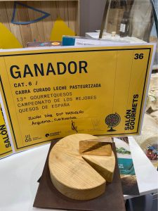 Quesos Julián Díaz Primer premio Cabra Curado leche pasteurizada 13º Gourmet Quesos Campeonato de los mejores quesos de España